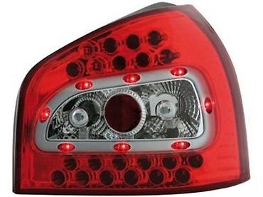 KRISTALNA LED STOP SVETLA AUDI A3 8L (2) | Kristalna crveno bela