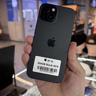 aifon 8: IPhone 15, Б/у, 256 ГБ, Черный, 85 % — 1