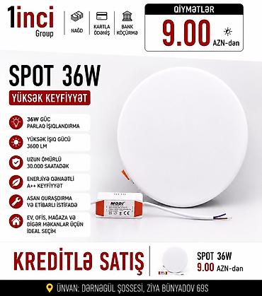 SPOT LED Panel – 36W - Yüksək keyfiyyətli parlaq işıqlandırma - İşıq