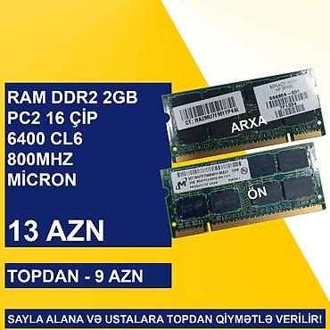 Operativ yaddaş (RAM): Notebook üçün Ramlar (DDR2/DDR3) SAYLA ALANA VƏ USTALARA TOPDAN — 7