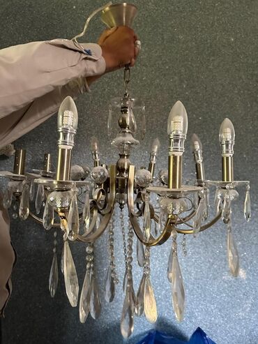 люстра потолочный: Классические 1) Подвесная люстра на цепи - Металл под латунь/бронзу