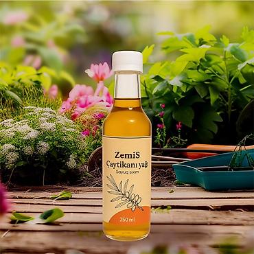 yağlar: ZemiS Çaytikanı yağı – soyuq sıxım, 250 ml - Tərkib: 100% təbii — 1
