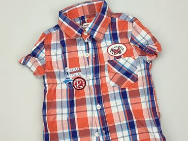 Shirts: Shirt 4-5 years, condition - Very good, pattern - Cell, color - Orange