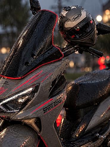 vt 1300: Скутер в спортивном стиле Spirit Beast. Эффектная модель в сером — 1
