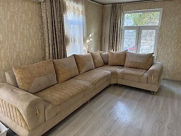 Divanlar: Künc divan, İşlənmiş, Bazasız, Nabuk, Çatdırılma yoxdur — 2