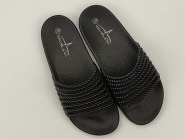 spódniczka ogrodniczka czarne: Flip flops for women, 39, condition - Good