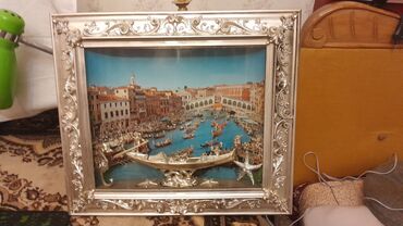 qiz sekili: Фоторамка Венеция с подсветкой сделано в италии 1980 год