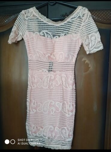 sako sa perjem zara: 9Fashion Woman M (EU 38), color - Pink, Evening, Short sleeves