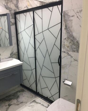 Duş kabinaları, arakəsmələr: Yeni Üstü açıq kabina, Düzbucaqlı, Pulsuz çatdırılma — 9