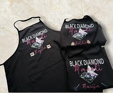 Kuhinjski tekstil: Kecelje personalizovane sa štampom po zelji. Kecelje u živim bojama — 14