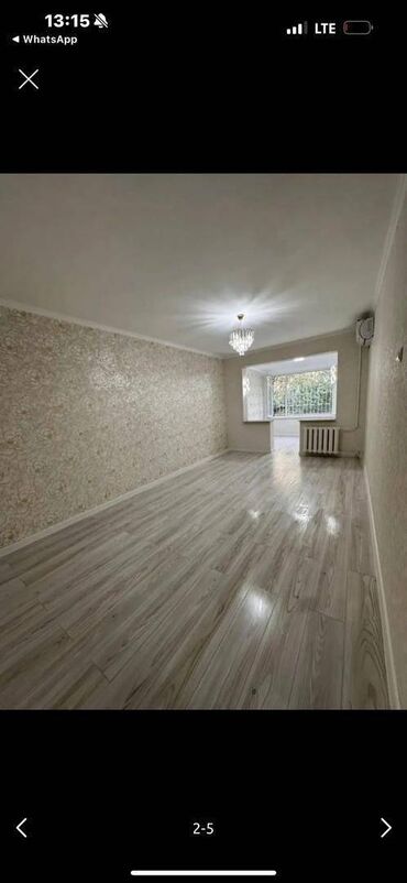 купить квартиру в микрорайоне бишкек: 1 комната, 40 м², 104 серия, 1 этаж, Евроремонт