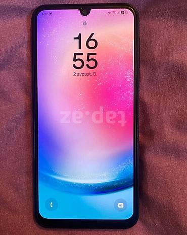 Samsung Galaxy A24 4G, 128 GB, rəng - Qara, Barmaq izi