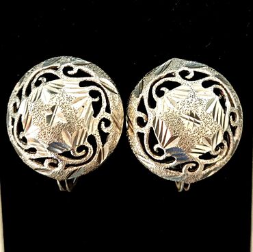 Серебряные серьги: Серебряные серьги, Проба 925, Женские, Б/у at lalafo.kg — 8 Серебряные серьги: Серебряные серьги, Проба 925, Женские, Б/у — 8