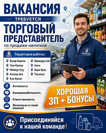 отель бишкек: Торговый представитель по регионам / Горячая продажа Компания — 1