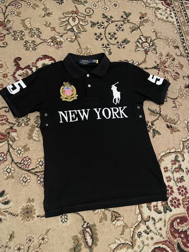 Футболки: Мужская футболка, S (EU 36), Polo Ralph Lauren, Новый, цвет - Черный, Самовывоз, Платная доставка