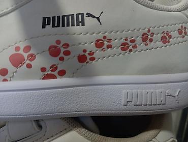 Детская обувь: Цвет - Белый Кроссовки, Puma, Размер: 29, Унисекс — 7