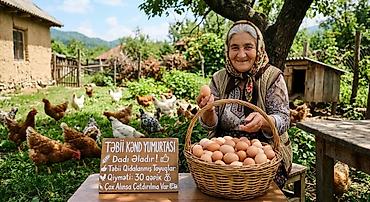 yumurta: ​🌿 Süfrənizə Təbiətdən Gələn Keyfiyyət! Qatqısız, tam təbii yemlərlə — 1