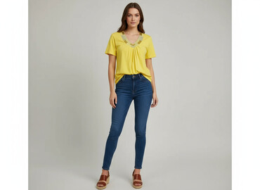 bluzki z aplikacja: Women's blouse, size L