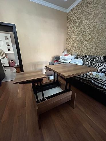 Mebel: Qonaq masası, İşlənmiş, Açılan, Taxta, Kvadrat masa — 2