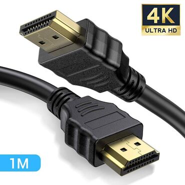 Audio və video kabellər: HDMI Kabel 1.5m- 4K, Full HD, 3D Dəstəyi Yeni. Çatdırılma Var. Poçtla