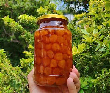 mürəbbə: Ağ Gilas Mürəbbəsi Damağınızda dad buraxacaq, KƏHRƏBA rəngli dən — 3
