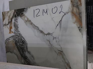 Керамогранит: Керамогранит под мрамор, артикул 12M02. - Формат: крупноформатная — 1