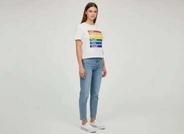 commes des garcon t shirty: Shein, T-shirt damski, rozmiar M
