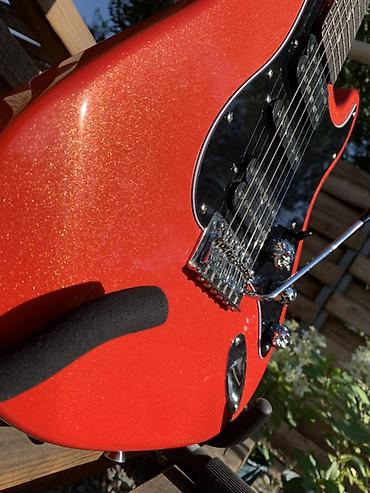 esp ltd: Электрогитара S‑style (HSH) в ярком металлическом красном цвете с — 3