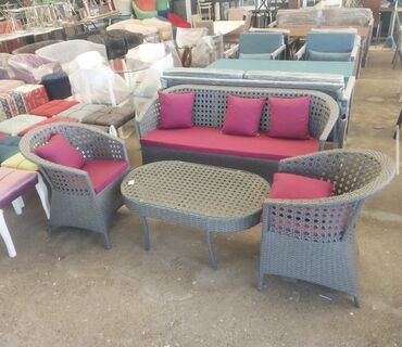 Bağ divan və kreslo dəstləri: Bag mebilleri hesir toxunma Qiymet 1ci madele aiddir Divan kreslolar — 11