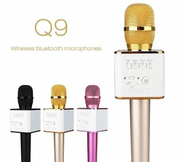 apple 160k 180k prokuo: Mikrofon Q9 NOVO Bezicni Karaoke Bluetooth AKCIJA Cene nisu fiksne