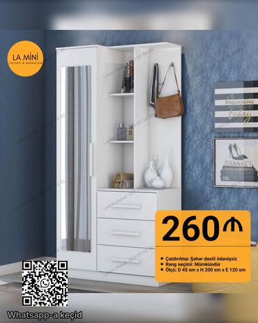 qapi pencere qiymetleri: Açılan, 1 qapı Düz dolab, Qarderob, paltar dolabı