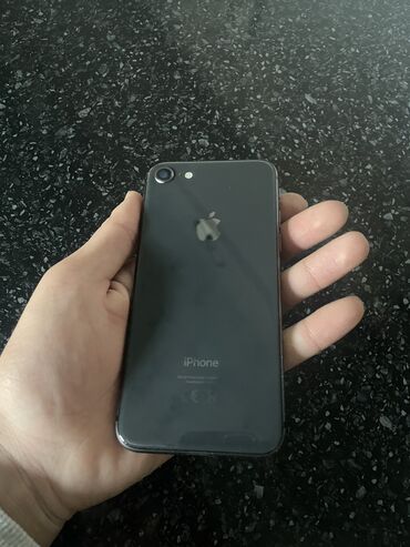 поко 3х про: IPhone 8, Колдонулган, 64 ГБ, Jet Black, Каптама, 100 %