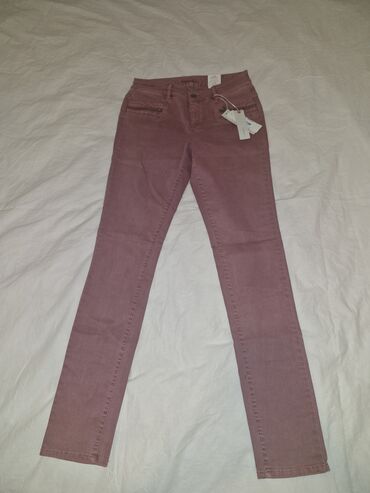 pantalone od plisa: ESPRIT ROZE FARMERKE, BR. 36; NOVE - NIKAD NOŠENE NITI PRANE (SA