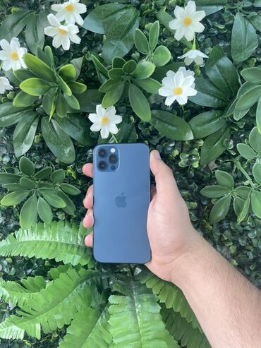 Apple iPhone: IPhone 12 Pro, 128 GB, Pacific Blue, Zəmanət, Face ID