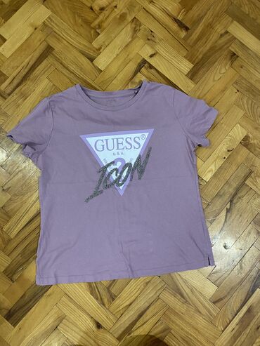 kevin klajn majice: Guess, L (EU 40), Cotton, color - Lilac