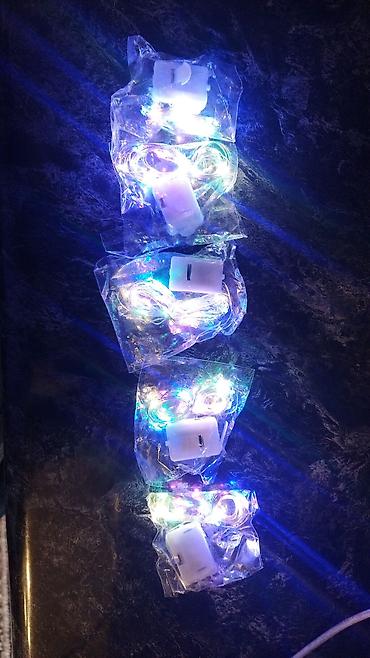 yolka: Batareya ilə işləyən rəngli LED işıq qirlyandaları - Növ: Mis tel — 3
