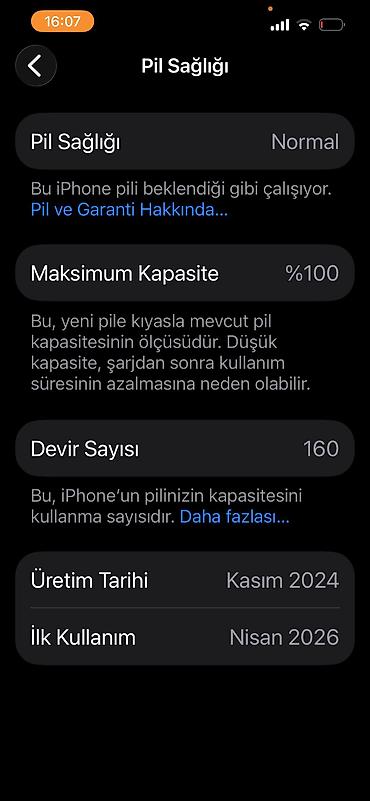 2 əl iphone: IPhone 16e, 256 GB, Ağ, Zəmanət — 5