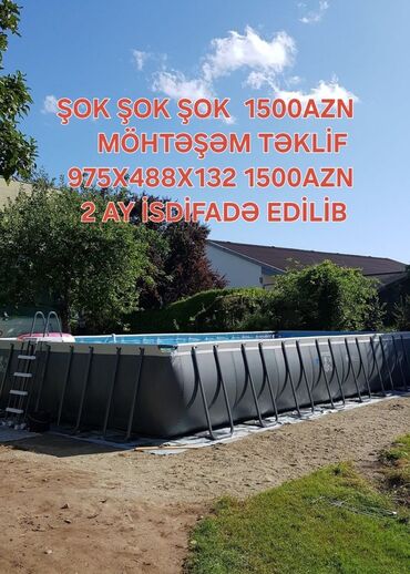 İdman çantaları: İşlənmiş Karkas Hovuz Intex, 9.1 - 10 m, 4501 - 5000 l