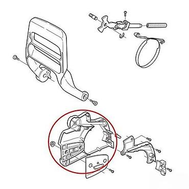 036 stihl: Poklopac kočnice lanca za motorne testere – oranž - Tip dela — 3