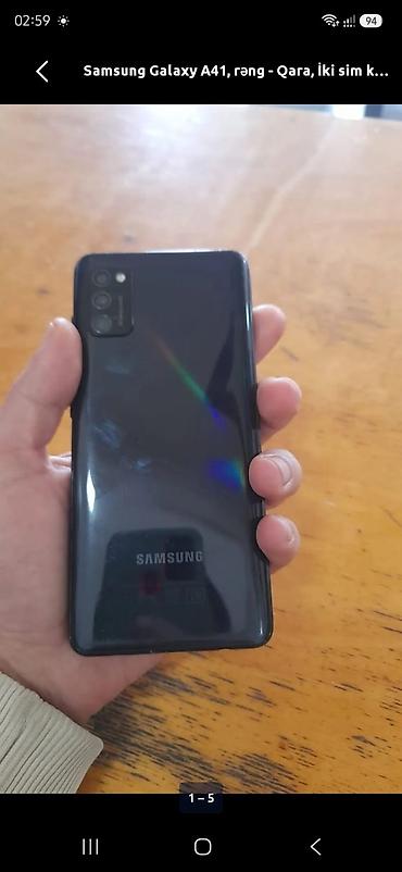 samsug a41: Samsung Galaxy A41, 64 GB, rəng - Qara, İki sim kartlı — 2