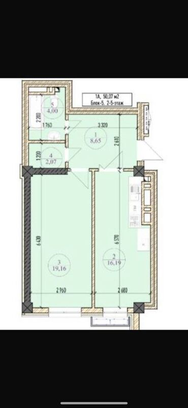 Продажа участков: 2 комнаты, 50 м², Элитка, 10 этаж, ПСО (под самоотделку)