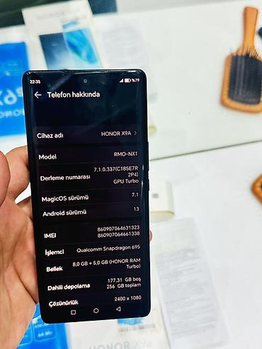 pitminutka ustası: Honor X9a, 256 GB, rəng - Qara, Face ID — 3