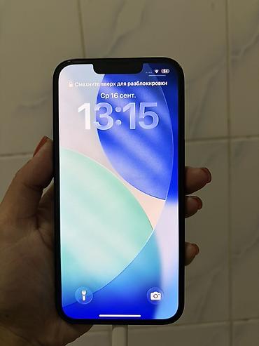 aplle 11: IPhone 13, Б/у, 128 ГБ, Midnight, Коробка, 80 % — 1