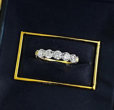gold pişik: Alyans, Üzük, Gümüş, 4.01-5.00 Karat — 2