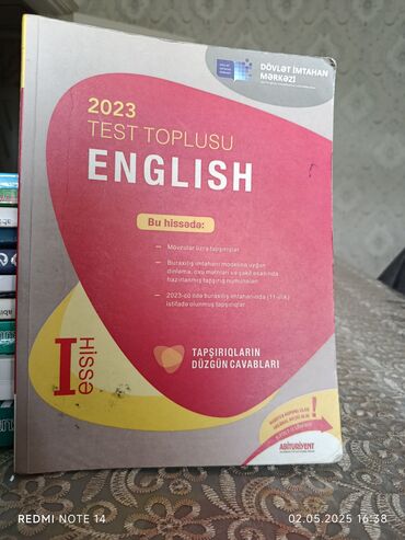 Testlər: İkinci əldir. Qiymət 4 manat. Bakıda yaşayanlar müraciət etsin
