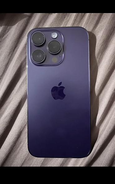 Уюлдук телефондор жана аксессуарлар: IPhone 14 Pro, Колдонулган, 128 ГБ, Deep Purple, 75 % — 2