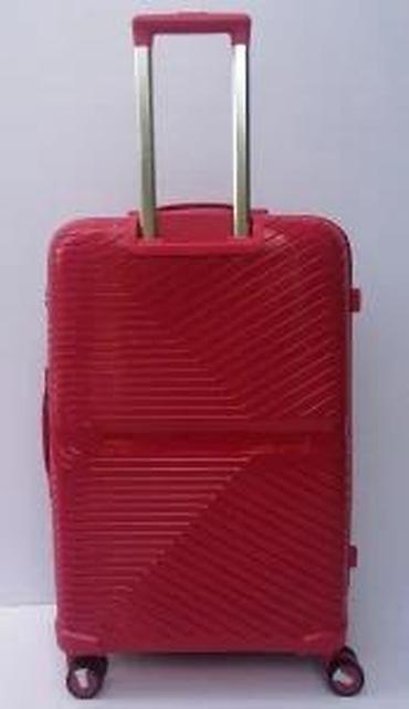 Putni koferi i torbe: Tvrdi kofer na točkićima – crveni - Materijal: čvrsta ABS/plastika sa — 14