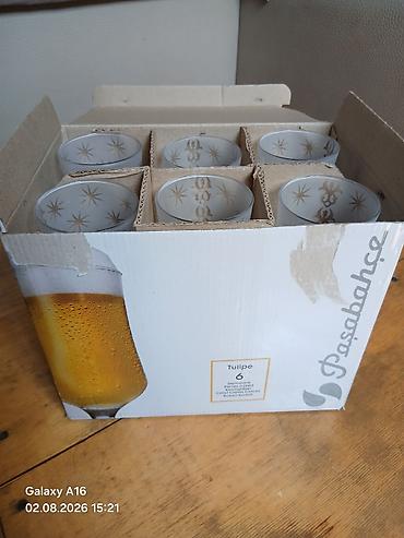 Qədəhlər, Şüşə, 6 ədədli dəst, 400 ml, Rusiya