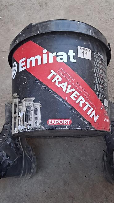 фактура: Декоративная штукатурка Emirat TRAVERTIN, 25 кг.Узбекистан,Ташкент.на — 1