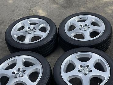 Disk təkərlər: Mercedes-Benz üçün 4 ədəd orijinal yüngül lehimli disk və şin — 3